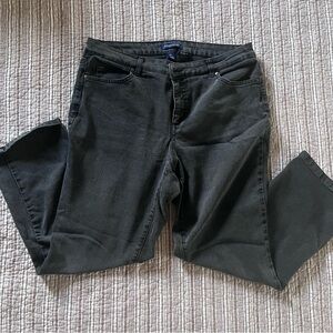 Bandolino Women's Straight Leg Jeans in Dark Gray